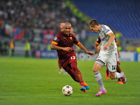 Maicon during the UEFA Champions League group E football match AS Roma vs CSKA Moskova at Rome's Olympic Stadium on September 17, 2014. (