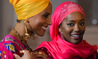 (Left-Right) Sierra Leonean/Irish singer Sallay Matu Garnett and Aja Naomi King as Ifrah A...