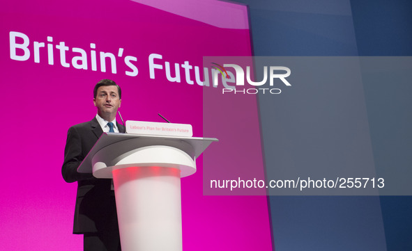 Douglas Alexander Shadow Foreign Secretary at the 2014 Annual Labour Conference in Manchester.
