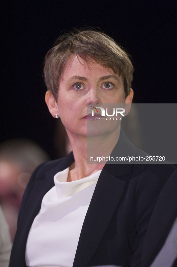 Yvette Cooper MP Shadow Home Secretary at the 2014 Annual Labour Conference in Manchester.