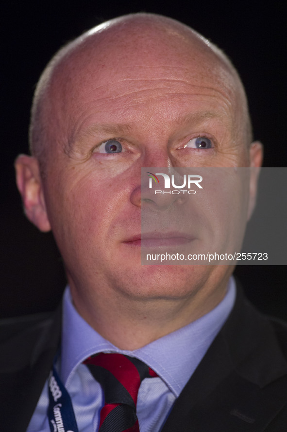 Liam Byrne MP at the 2014 Annual Labour Conference in Manchester.