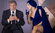 20140922 - BRUSSELS, BELGIUM: US singer Tony Bennett and US singer Lady Gaga pictured duri...