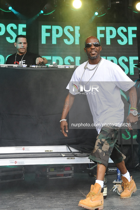 DMX performs during Free Press Summer Festival (FPSF) in Eleanor Tinsley Park on June 1, 2014 in Houston, Texas. 