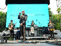 Mariachi El Bronx performs during Free Press Summer Festival (FPSF) in Eleanor Tinsley Park on May 31, 2014 in Houston, Texas. (