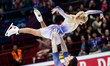 Aljona Savchenko (Top) and Bruno Massot of Germany perform during the pairs free skating c...