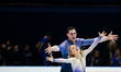 Aljona Savchenko (Front) and Bruno Massot of Germany perform during the pairs free skating...