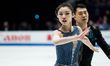 Yu Xiaoyu (Front) and Zhang Hao of China perform during the pairs free skating competition...