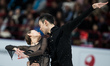 Peng Cheng (L) and Jin Yang of China perform during the pairs free skating competition at...