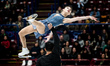 Yu Xiaoyu (Top) and Zhang Hao of China perform during the pairs free skating competition a...