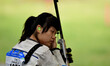 (140924) -- INCHEON, Sept. 24, 2014 () -- Chang Jing of China competes during the 50m rifl...