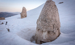 The head of Hercules on Nemrut Dagi, which is a mountain-top tomb for Antiochus I featurin...