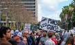 Protesters during the March for Our Lives rally on March 24, 2018 in Los Angeles, United S...
