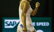 Sofia Kenin, from the USA, in action against Petra Kvitova, from the Czech Republic, durin...