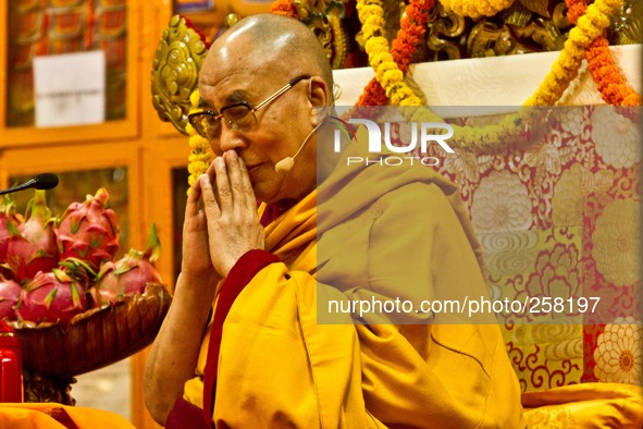 The Dalai Lama, Teachings , 24th September 2014 , Dalai Lama Temple, Mcleod Ganj, Dharamsala, India