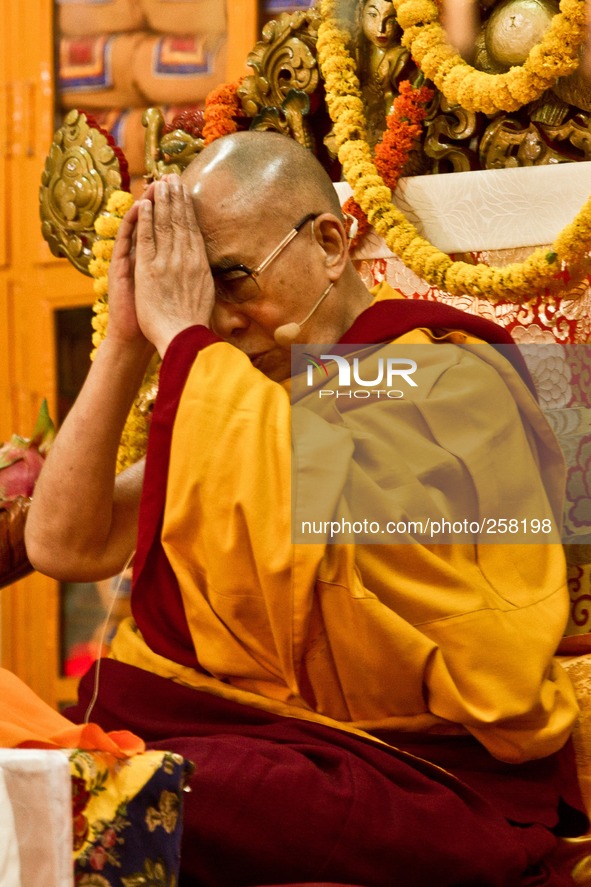 The Dalai Lama, Teachings , 24th September 2014 , Dalai Lama Temple, Mcleod Ganj, Dharamsala, India