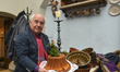 Jacek Lodzinski, the owner of the 'Pod Aniolami' restaurant holds a fresly baked tradition...
