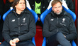 L-R First assistant coach Zeljko Buvac and Liverpool manager Jurgen Klopp during the Prem...