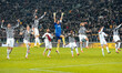 Juventus players celebrate during the Serie A match between Juventus and AS Roma at Juvent...