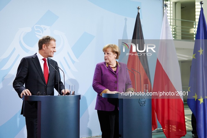 Merkel und Tusk Press Conference