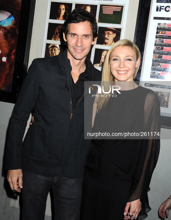 Juliet Rylance, Christian Camargo attends the premiere of 'Days And Nights' at the IFC Center on September 25, 2014 in New York City.