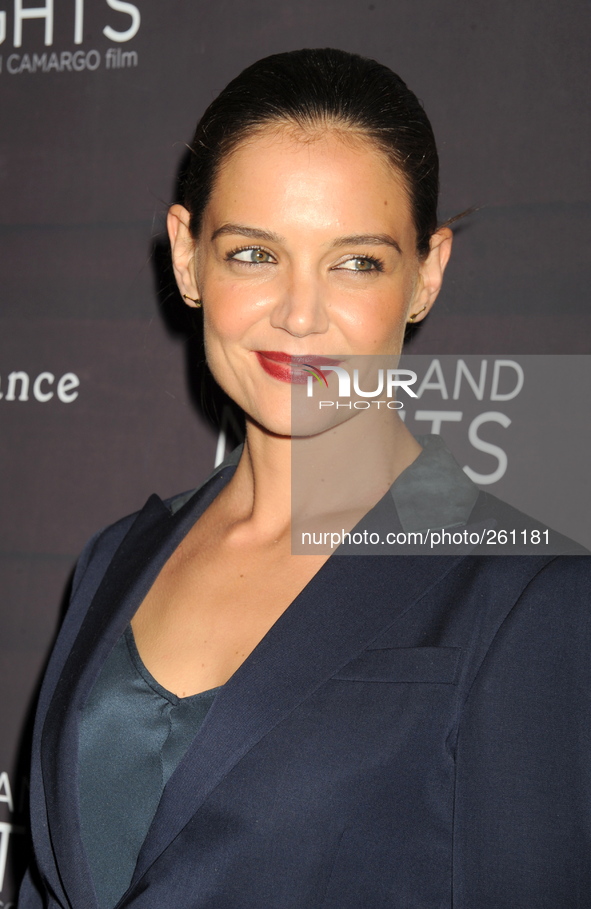 Katie Holmes attends the premiere of 'Days And Nights' at the IFC Center on September 25, 2014 in New York City.