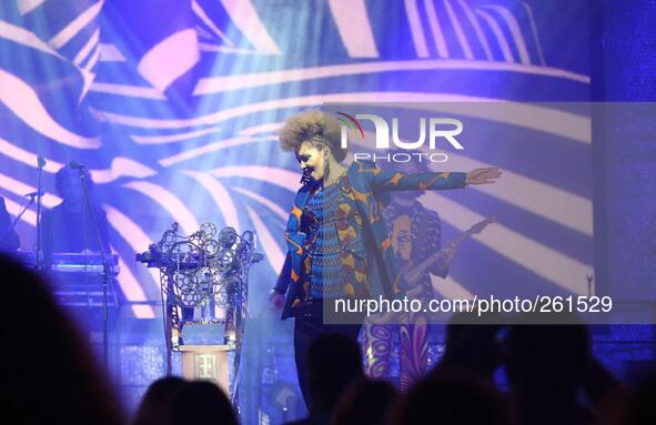 Gdansk, Poland 26th, September 2014 Polish - NIgerian singer Ifi Ude (Diana Ifeoma Ude) performs live during the Hoop Likes Festival in Gdan...