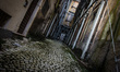 A street in the historic center of L'Aquila, severely damaged after the earthquake of Apri...