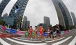 (140928) -- INCHEON, Sept. 28, 2014 () -- Athletes compete during the men's 20km race walk...