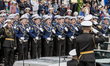 Military parade during the celebration of 9th May in Sevastopol, Ukraine, on May 9, 2018. 