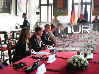 Gdansk, Poland 30th, September 2014
Joint meeting of the heads of Polish Sejm and the German Bundestag in Gdansk.
Pictured: Bundestag Presid...