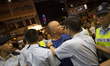 Man is protected by the police after had a argument with the Pro-Democracy protesters in M...