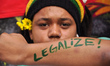 Activists demanding the legalization of marijuana march past the Reichstag during the annu...