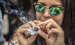 Activists demanding the legalization of marijuana march past the Reichstag during the annu...