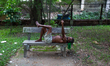 A homeless people is taking rest on a bench of Ramna Park in Dhaka, Bangladesh. 
Eid-Al-A...