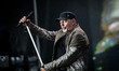 The italian rock singer and song-writer Vasco Rossi performing live at Olympic Stadium in...