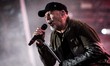 The italian rock singer and song-writer Vasco Rossi performing live at Olympic Stadium in...