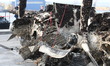 Gdynia, Poland 7th, October 2014 The wreckage of a US bomber Douglas A-20 Havoc has been r...