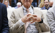 British architect Lord Norman Foster attends a press conference in Madrid on June 20, 2018...
