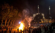 Istanbul (Turkey) - June 2, 2013 - In Besiktas quarter, many Turks gathered to confront th...