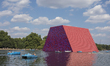 A day at Hyde Park with the Art installation 'The Mastaba', by artist Christo, installed o...