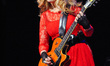 Musician Nancy Wilson of Heart performs in concert as part of the San Antonio Stock Show &...
