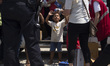 Red Cross shares a food for immigrants in Refugee camp in Velika Kladusa, BiH on July 20,...