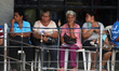 Seniors make long lines in Maracaibo Venezuela on 20 July 2018. Since the night before to...