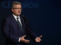 Polish President, Bronisław Komorowski, meets with over 600 participants of the Nationwide Large Family Card conference,  to discuss the cha...