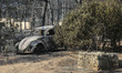 Pictures of destroyed and burnt cars from the fire in Mati, Attica on 23 of July 2018. The...