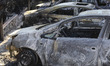 Pictures of destroyed and burnt cars from the fire in Mati, Attica on 23 of July 2018. The...