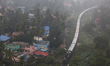 Thick fog covers the city of Thiruvananthapuram (Trivandrum), Kerala, India during the mon...