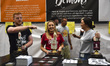 Visitors are seen at the CAMRA (Campaign for Real Ale) Great British Beer festival at Olym...