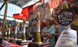 Visitors are seen at the CAMRA (Campaign for Real Ale) Great British Beer festival at Olym...