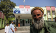 Guard of main entrance of Central Hospital of Afghan Red Crescent Society, Kabul, Afghanis...